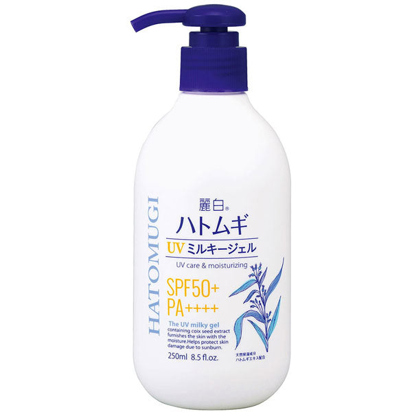 麗白 ハトムギ UVミルキージェル SPF50+ PA++++ ポンプタイプ 4513574033351