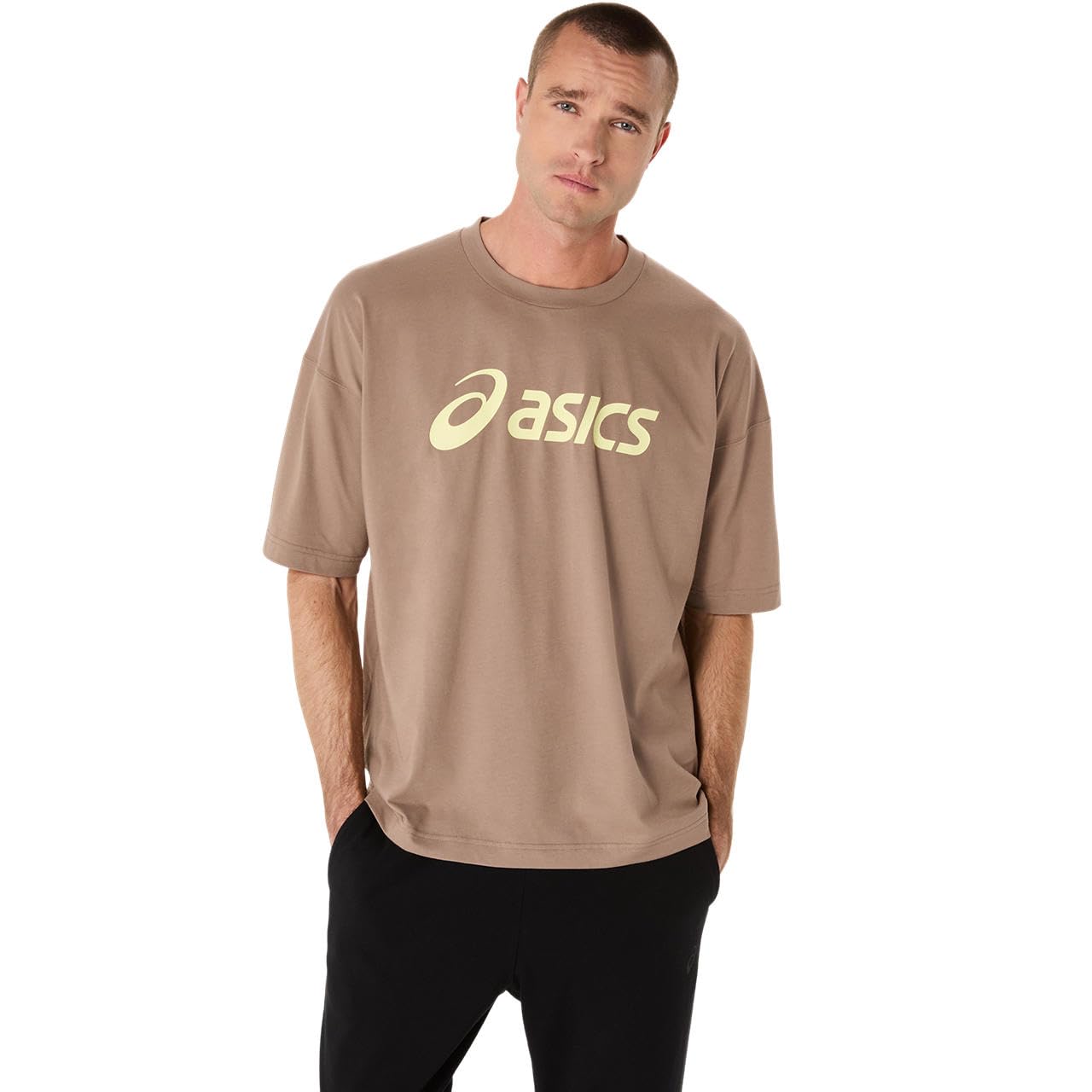 グラフィックリラックスフィットTシャツ Taupe Grey