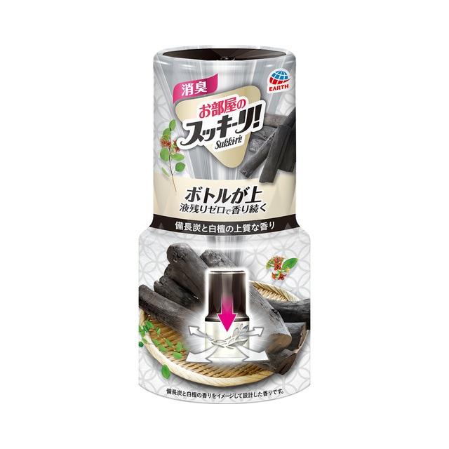アース製薬 お部屋のスッキーリ!Sukki-ri! 備長炭と白檀の上質な香り 400ml 消臭剤 芳香剤 4901080691910