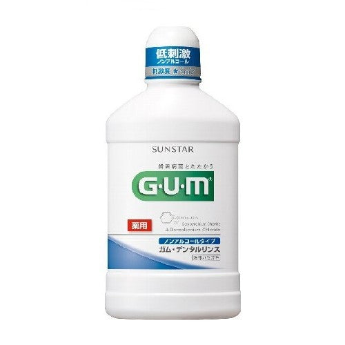 サンスター ガム GUM 薬用 デンタルリンス ノンアルコール 500mL / 4901616008236