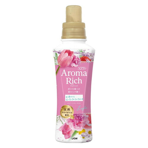 ライオン ソフランアロマリッチ レイラ ビューティーフローラルアロマの香り 本体 480ml 4903301374169