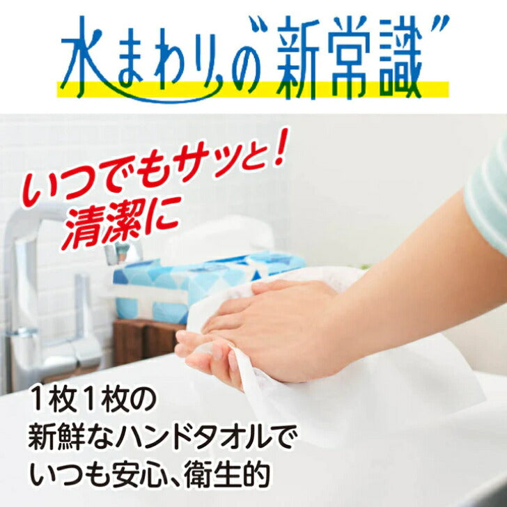 エリエール Plus+キレイ ペーパータオル コンパクトタイプ 200組×5P 大王製紙 (4902011824377) 防災 備蓄 掃除 生活用品 日用品