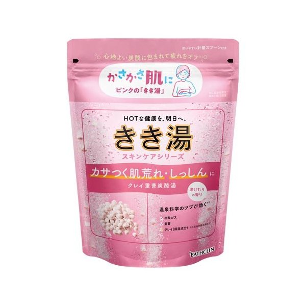 バスクリン きき湯 クレイ重曹炭酸湯 湯けむりの香り 360g 4548514158405 -su 入浴剤