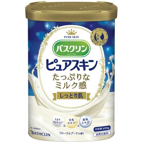 バスクリン ピュアスキン しっとり肌 600g 4548514153189 -su 入浴剤