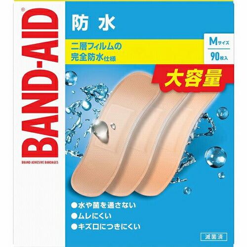 JNTLコンシューマーヘルス バンドエイド 防水 Mサイズ(90枚入り) 4901730240123 -ku