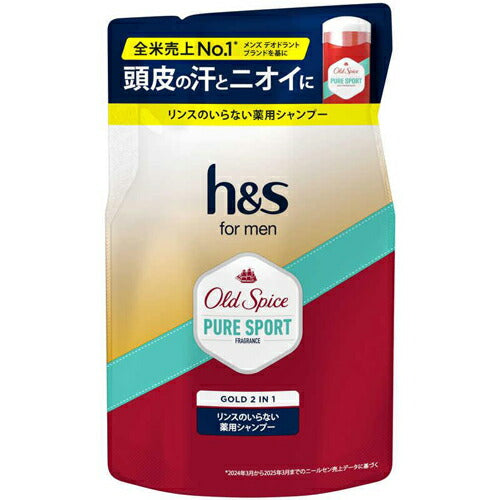 P&G h&s for menゴールド2IN1シャンプーオールドスパイスピュアスポーツの香りつめかえ300ml 4987176331168 -o