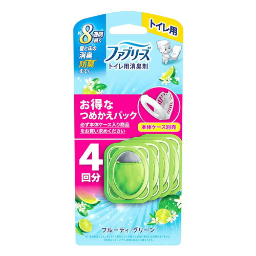 P&G ファブリーズトイレ用消臭剤クラシック・ブーケつめかえ4個パック 4987176259042 -ne