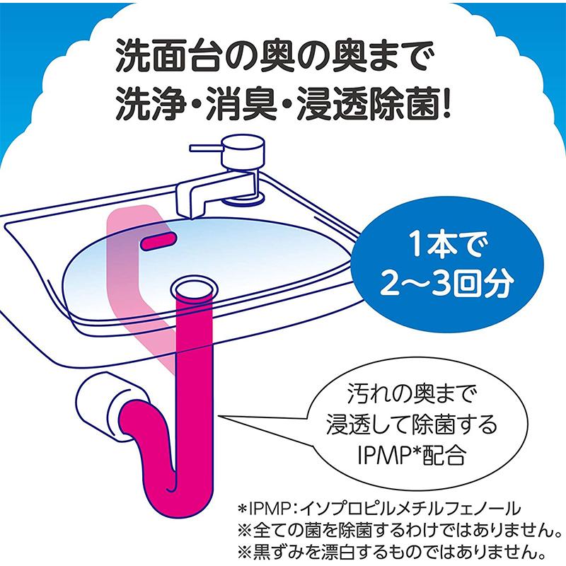 アース製薬 らくハピ マッハ泡バブルーン 洗面台の排水管 200ml 4901080686312 排水官 洗浄 消臭 浸透除菌