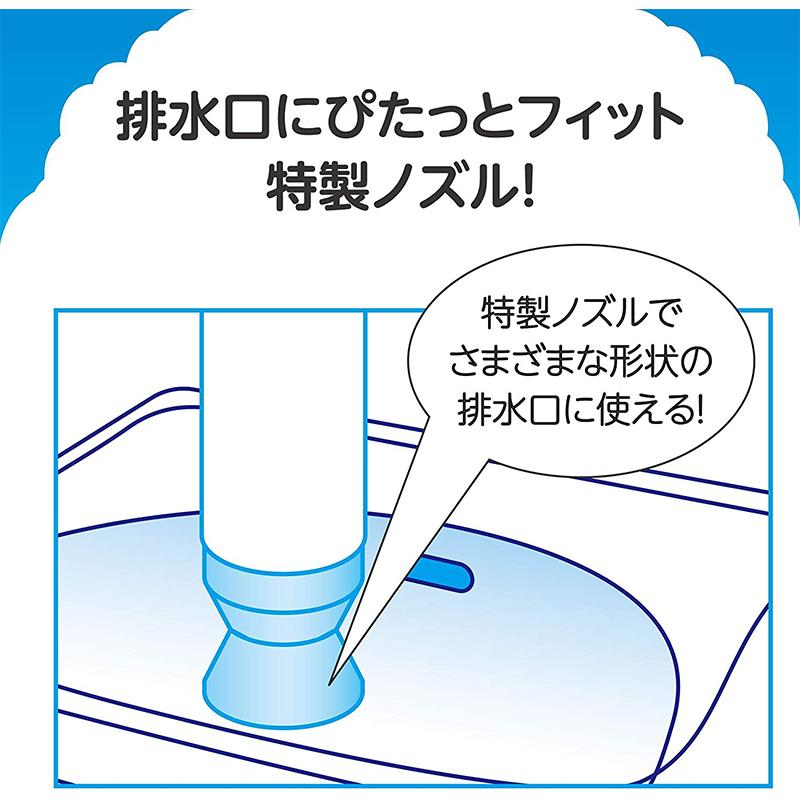 アース製薬 らくハピ マッハ泡バブルーン 洗面台の排水管 200ml 4901080686312 排水官 洗浄 消臭 浸透除菌