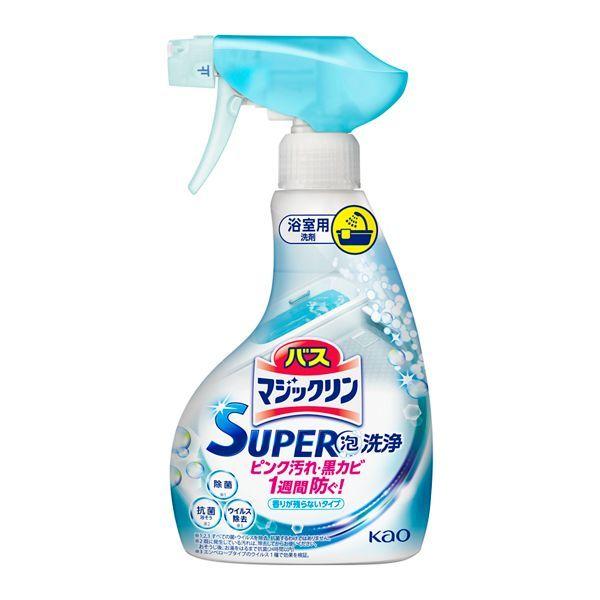 「ポイント10倍」 バスマジックリン SUPER泡洗浄 香りが残らないタイプ 本体 350ml