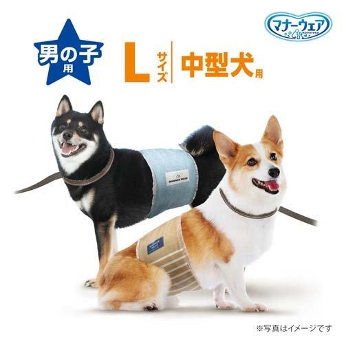 マナーウェア 男の子用L モカストライプ・ライトブルージーンズ 40枚 4520699671924