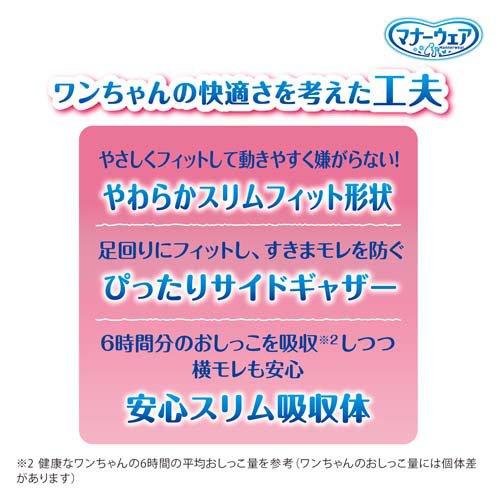 マナーウェア 女の子用SSS モーヴピンクドット・ピンクチェック 42枚 4520699672211