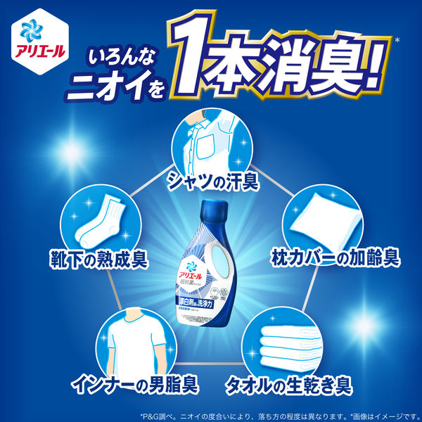P&G アリエールジェル 詰替 1.91kg 4987176219244 消臭 成分 漂白剤 防カビ 抗菌 ドラム式 洗濯 洗剤