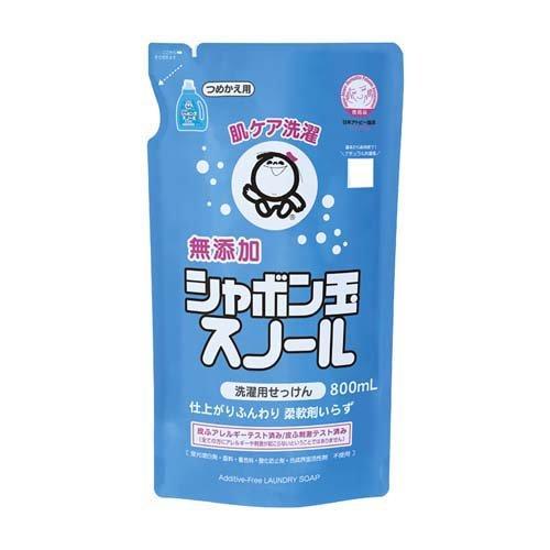 シャボン玉スノール つめかえ用 800ml 4901797032020 洗濯用 石けん 洗剤