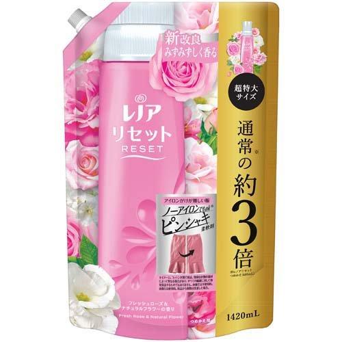 レノアリセット フレッシュローズ&ナチュラルフラワーの香りつめかえ用超特大サイズ 1420ml 4987176145628