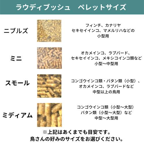 ラウディブッシュ デイリーメンテナンス ミニ アルファルファ入 44oz 1.25kg 765846074010 オカメインコ ラブバード セキセイインコ カナリヤ 小型〜中型用
