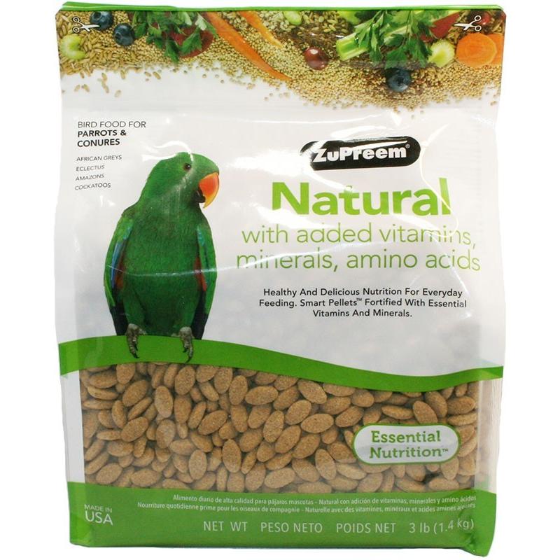 ズプリーム ナチュラルプレミアムダイエット 1,4kg(3ポンド)762177932088 鳥類用飼料