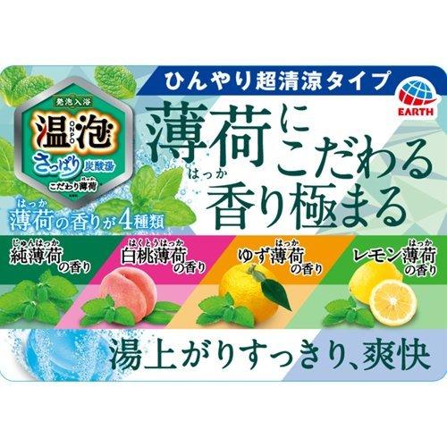 アース製薬 温泡 ONPO さっぱり炭酸湯 こだわり薄荷 12錠入 4901080578518 発泡 入浴剤