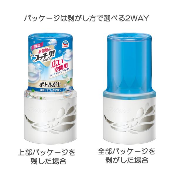 アース製薬 お部屋のスッキーリ! Sukki-ri! 広い空間用 ルーミーリッチフローラルの香り 4901080698315 消臭剤 芳香剤 置き型