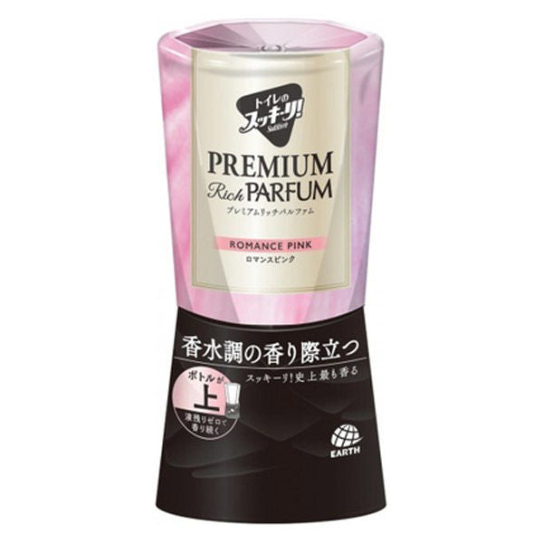 アース製薬 トイレのスッキーリ! プレミアム リッチパルファム ロマンスピンク 400mL 4901080695116 消臭 芳香剤