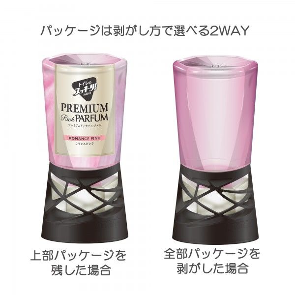 アース製薬 トイレのスッキーリ! プレミアム リッチパルファム ロマンスピンク 400mL 4901080695116 消臭 芳香剤