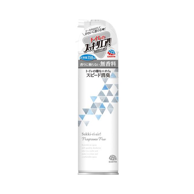 アース製薬 トイレのスッキーリエア! Sukki-ri air! 無香料 350ml 4901080685513 消臭 芳香剤トイレ用