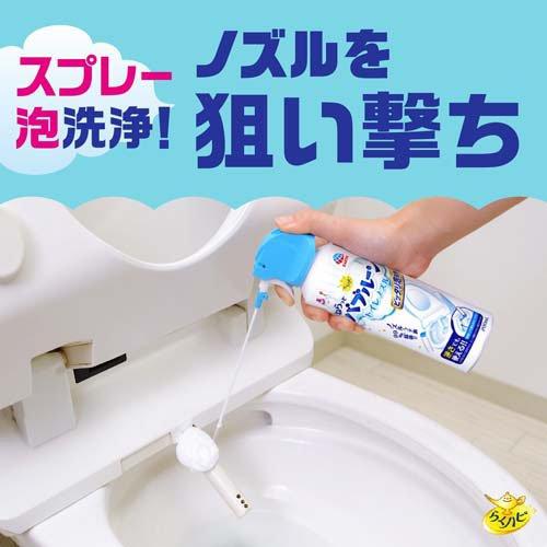 アース製薬 らくハピ ねらってバブルーン トイレノズル 200ml 4901080686213 便座 便器 除菌 掃除