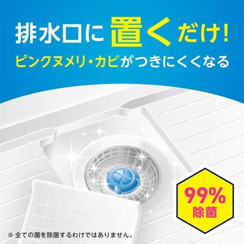メール便 アース製薬 らくハピ お風呂の 排水口用 ピンク ヌメリ予防 防カビ プラス 4901080653413