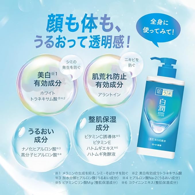 肌ラボ 白潤 薬用美白化粧水 しっとり 大容量ポンプ 400ml 4987241194490
