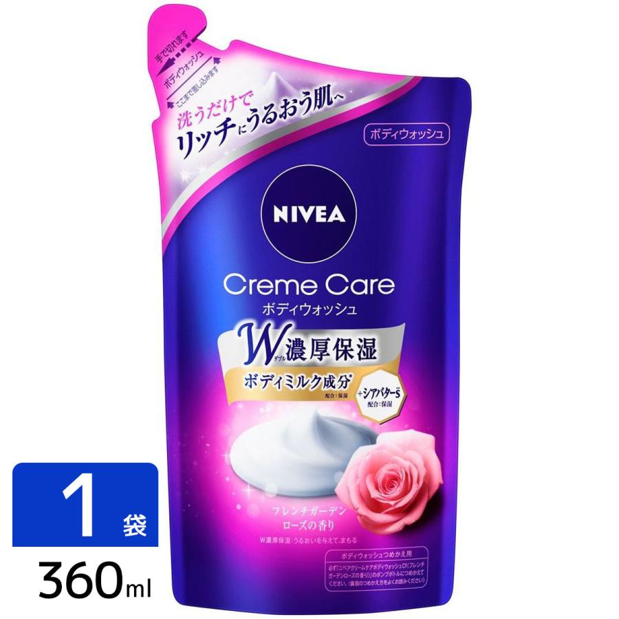 花王 ニベア クリームケア ボディウォッシュ フレンチガーデンローズの香り 詰め替え 360ml