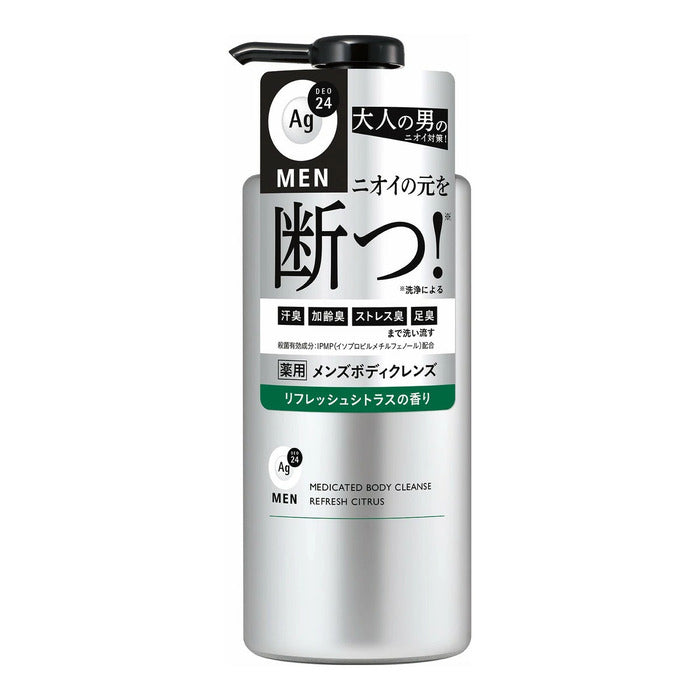 ファイントゥデイ エージーデオ24メン 薬用メンズボディクレンズ 本体 490mL リフレッシュシトラスの香り (医薬部外品) 4550516495204 ボディソープ