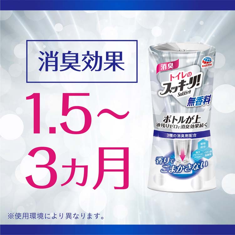 アース製薬 トイレのスッキーリ !Sukki-ri! 無香料 400ml 4901080649218 トイレ用 消臭剤