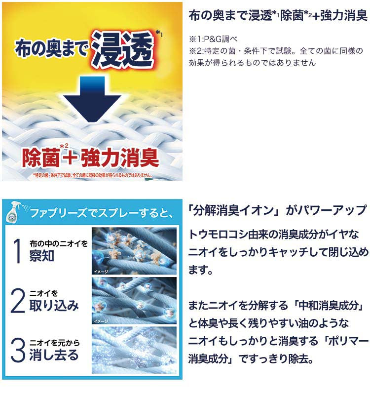 ファブリーズ スプレーW除菌 ほのかな緑茶の香りつめかえ用4回分 1280ml 4987176068859 布団 枕 ソファ カーペット 梅雨 衣替え時 外出後