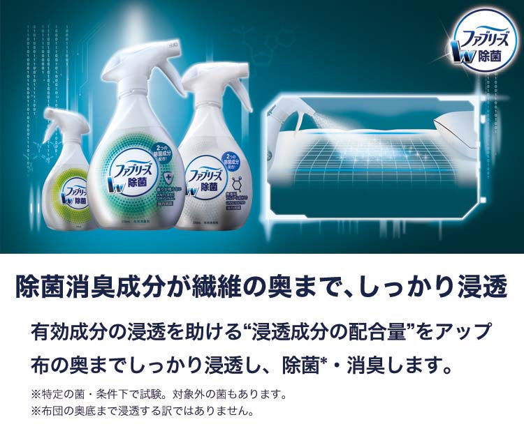 ファブリーズ スプレーW除菌 ほのかな緑茶の香りつめかえ用4回分 1280ml 4987176068859 布団 枕 ソファ カーペット 梅雨 衣替え時 外出後