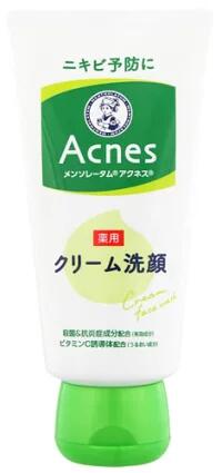 【医薬部外品】ロート製薬 メンソレータム アクネス 薬用クリーム洗顔 130g  4987241125166