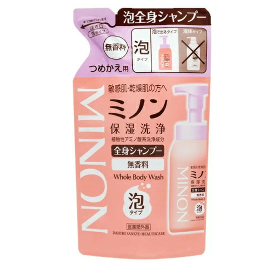 第一三共ヘルスケア ミノン 全身シャンプー泡タイプ つめかえ用 400ml 4987107622495