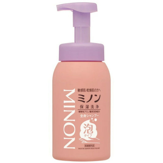 第一三共ヘルスケア ミノン 全身シャンプー泡タイプ ボトル 本体 500ml 4987107622488
