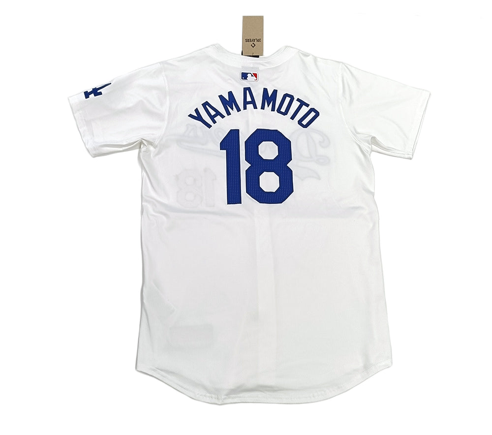 MLB ドジャース 山本由伸選手 エリートユニフォーム オーセンティック ホワイト 198117422410 / 198117422157