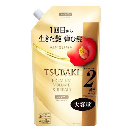 TSUBAKI ツバキ プレミアム ボリューム＆リペア シャンプー 詰替用 600mL 4550516487254