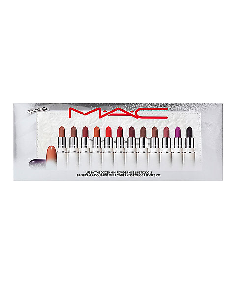 M・A・C リップス　バイ　ザ　ダズン　ミニ　パウダー　キス　リップスティック　ｘ　12（限定品）正規品 プレゼント 誕生日 バレンタイン 彼女 母 化粧品 コスメ メイク デパコス ギフト 高級