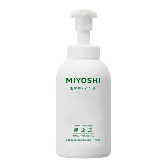 ミヨシ石鹸 無添加せっけん 泡のボディソープ 本体 500ml 4537130101544