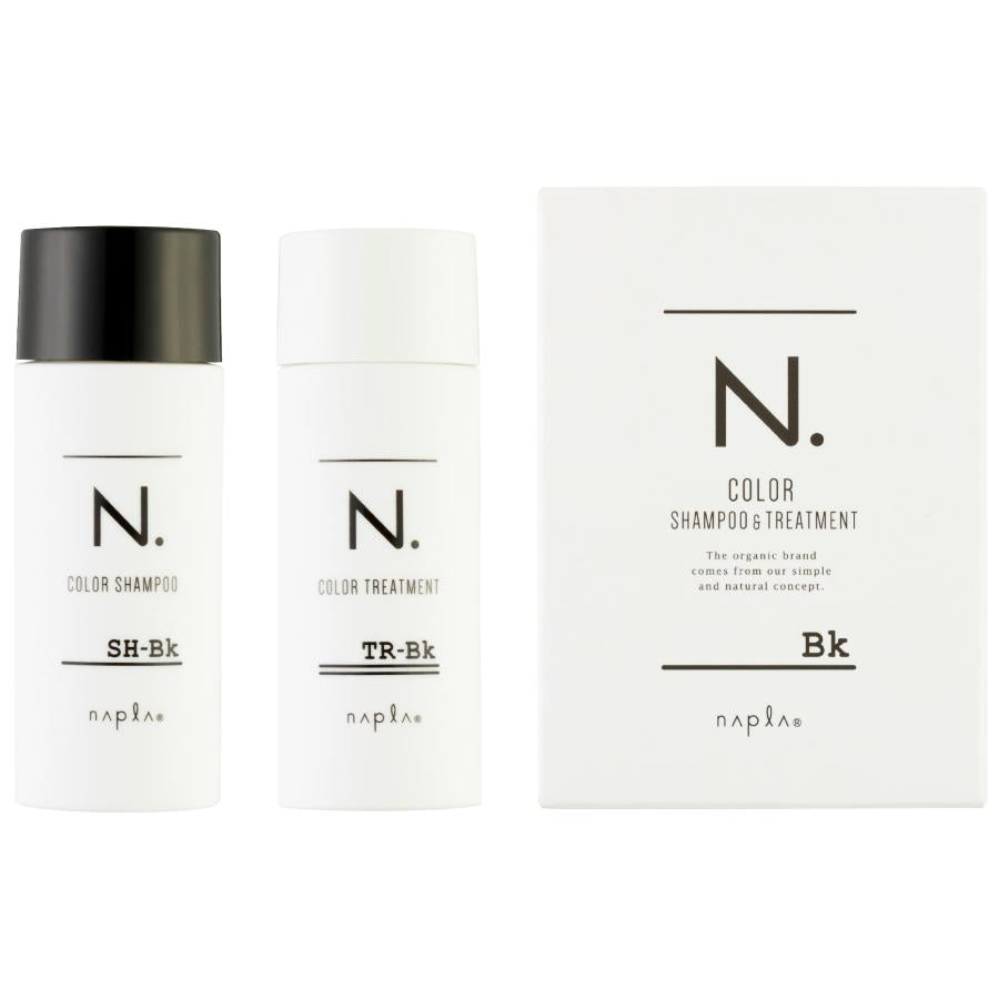 [ナプラ] エヌドット N. カラーシャンプー 40ml &トリートメント 40g  お試しセット《ブラック》