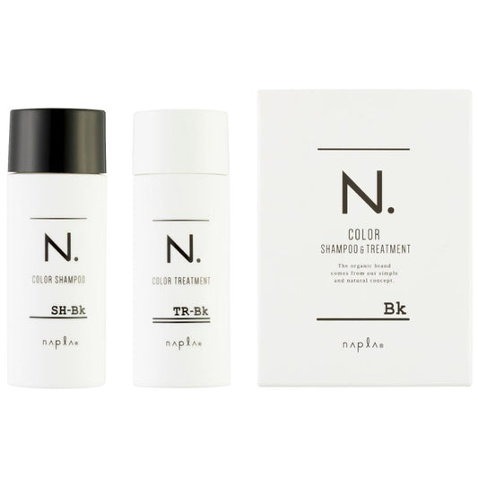 [ナプラ] エヌドット N. カラーシャンプー 40ml &トリートメント 40g  お試しセット《ブラック》
