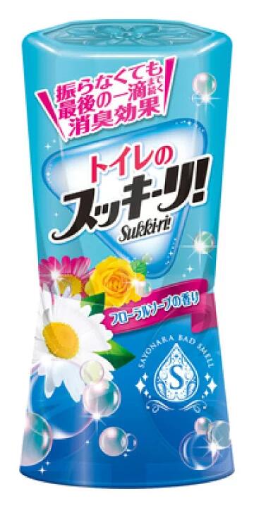 アース製薬 トイレのスッキーリ!Sukki-ri! フローラルソープの香り  400ml 4901080646910 消臭芳香剤 トイレ用