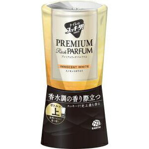 アース製薬 トイレのスッキーリ! プレミアム リッチパルファム イノセントホワイト 400mL 4901080695215 消臭 芳香剤