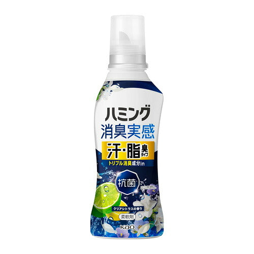 花王 ハミング消臭実感 汗・脂臭タイプ クリアシトラスの香り 本体 500g 4901301463302