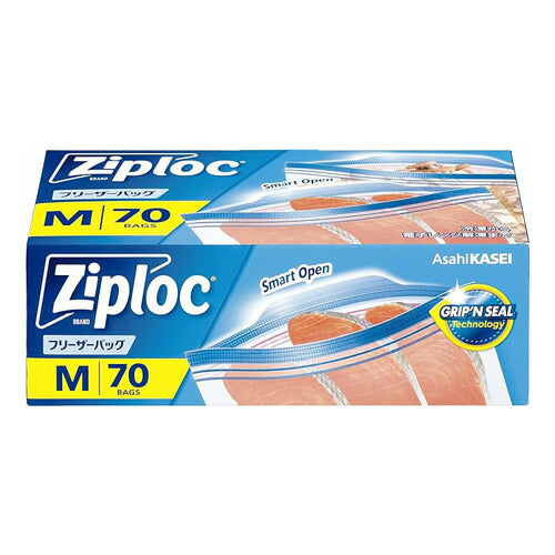 旭化成ホームプロダクツ ジップロック フリーザーバッグ M 70枚入 4901670116663
