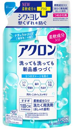 メール便 アクロン ナチュラルソープの香り つめかえ用 380ml
