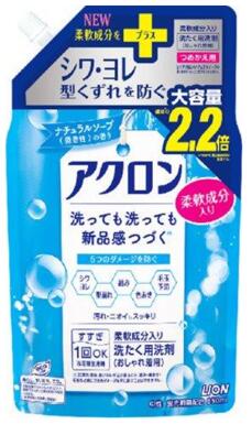ライオン アクロンナチュラルソープの香り つめかえ用大 850ml/4903301344612