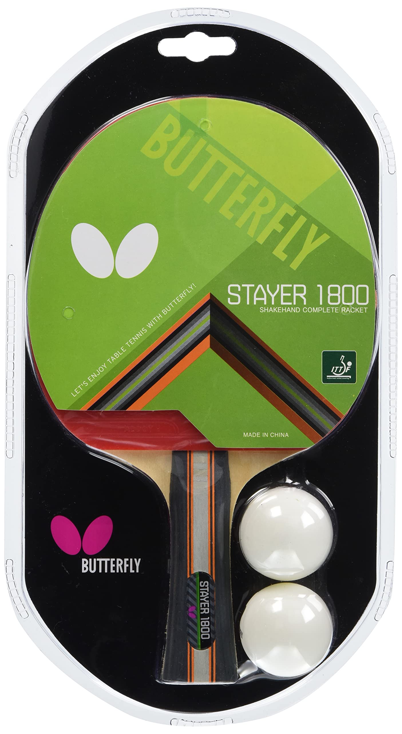 BUTTERFLY ステイヤー 卓球ラケット 167200000000 黄緑 1800